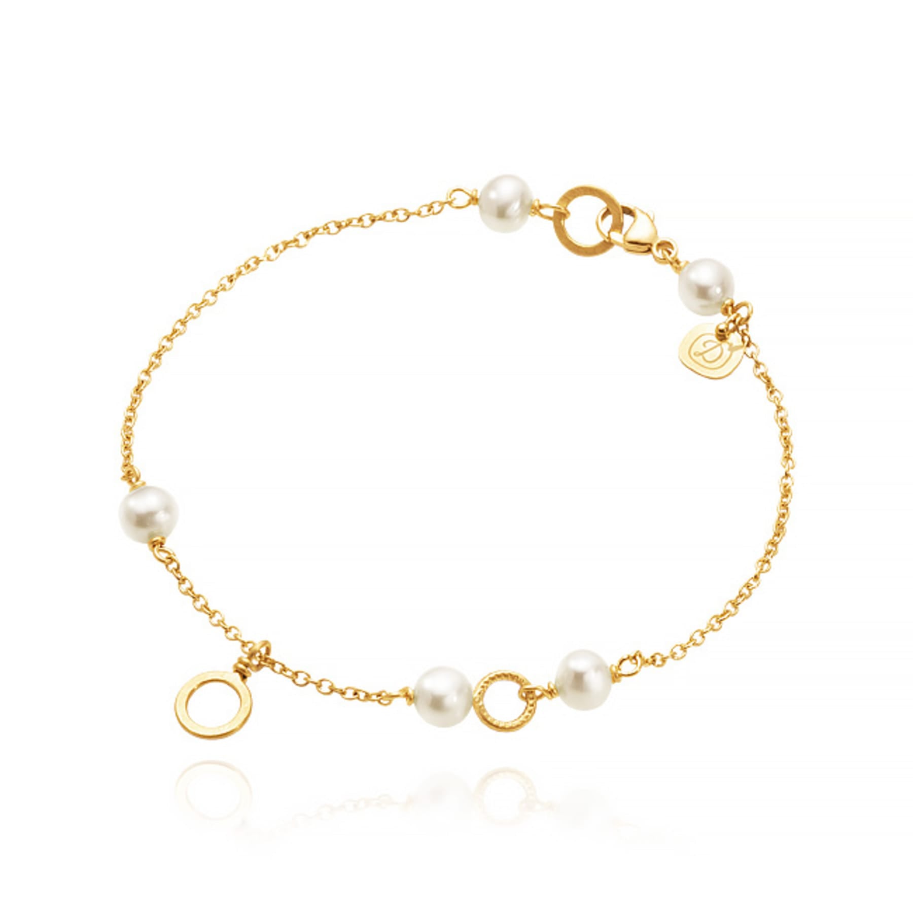 Piccolo Marina armbånd, 18K guld m. FWP – fra Dulong | Dirks Jewellery