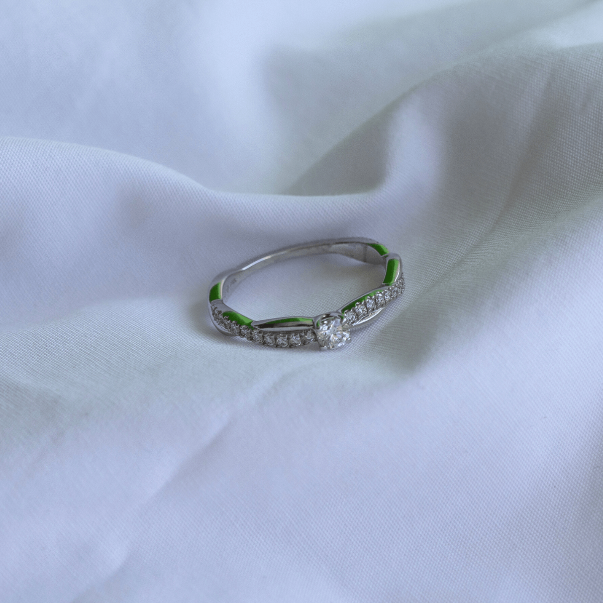 Pollux Ring 14K White Gold – Ægte håndværk fra Dirks Jewellery