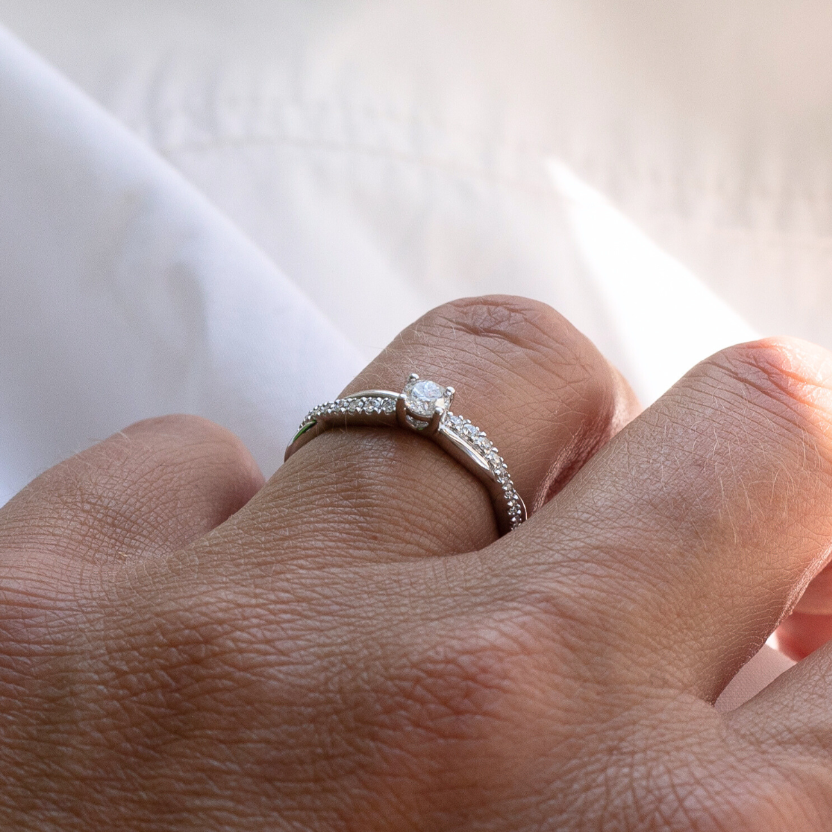 Pollux Ring 14K White Gold – fra Dirks Jewellery | Dirks Jewellery