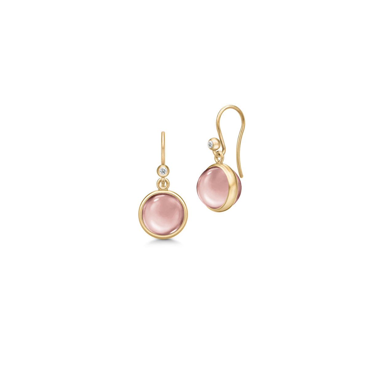 PRIME Ørehængere Dusty Rose Crystal