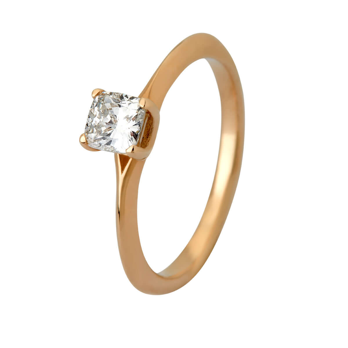 Radian, 14K guldring m. radian cut diamant. – Ægte håndværk fra Dirks Jewellery