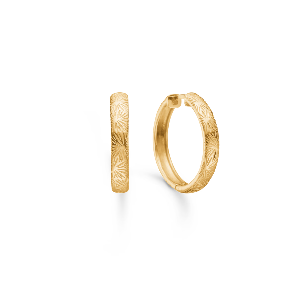 Rime Mellem Hoops Forgyldt Sølv