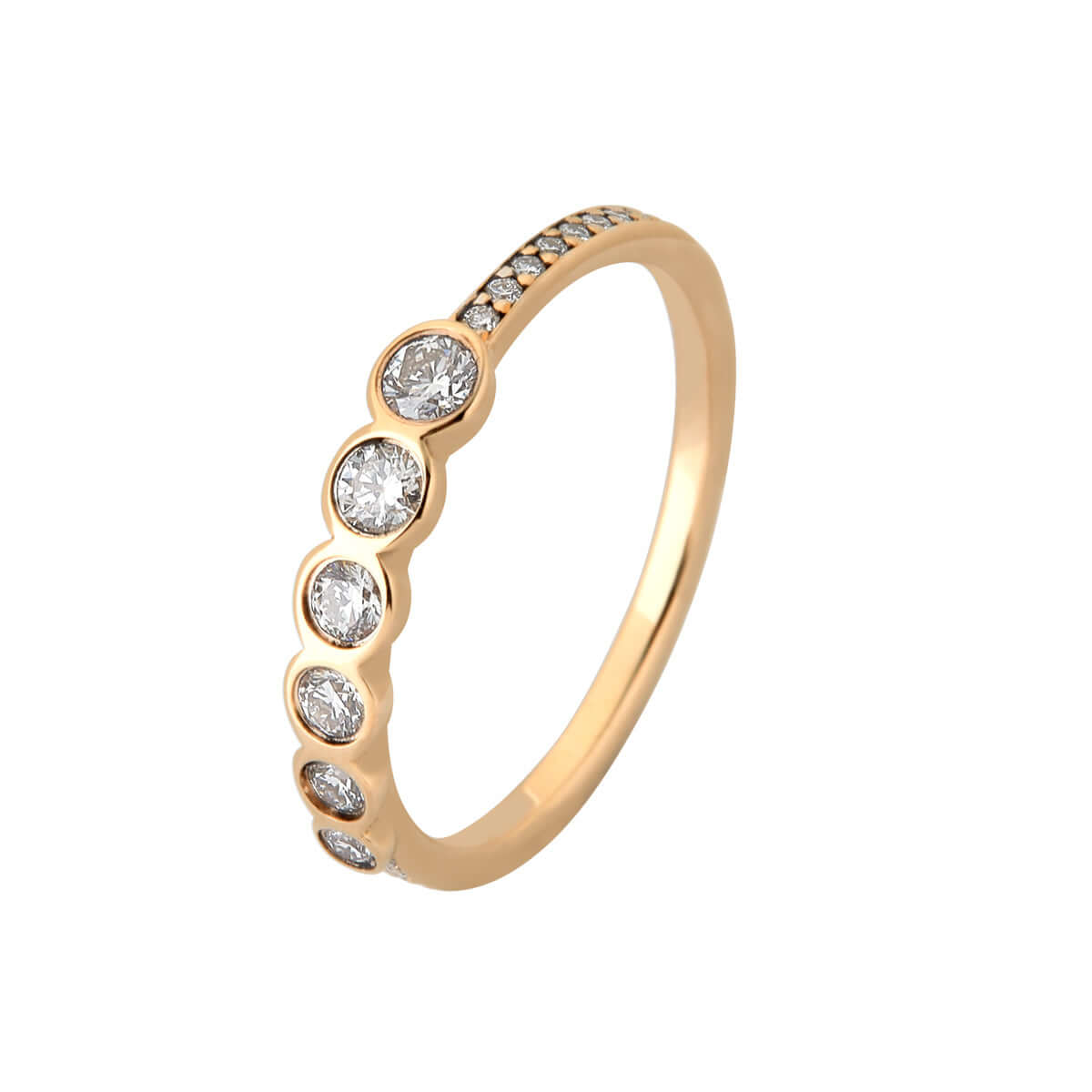 Ring, 14K guld m. brillanter – Ægte håndværk fra Dirks Jewellery