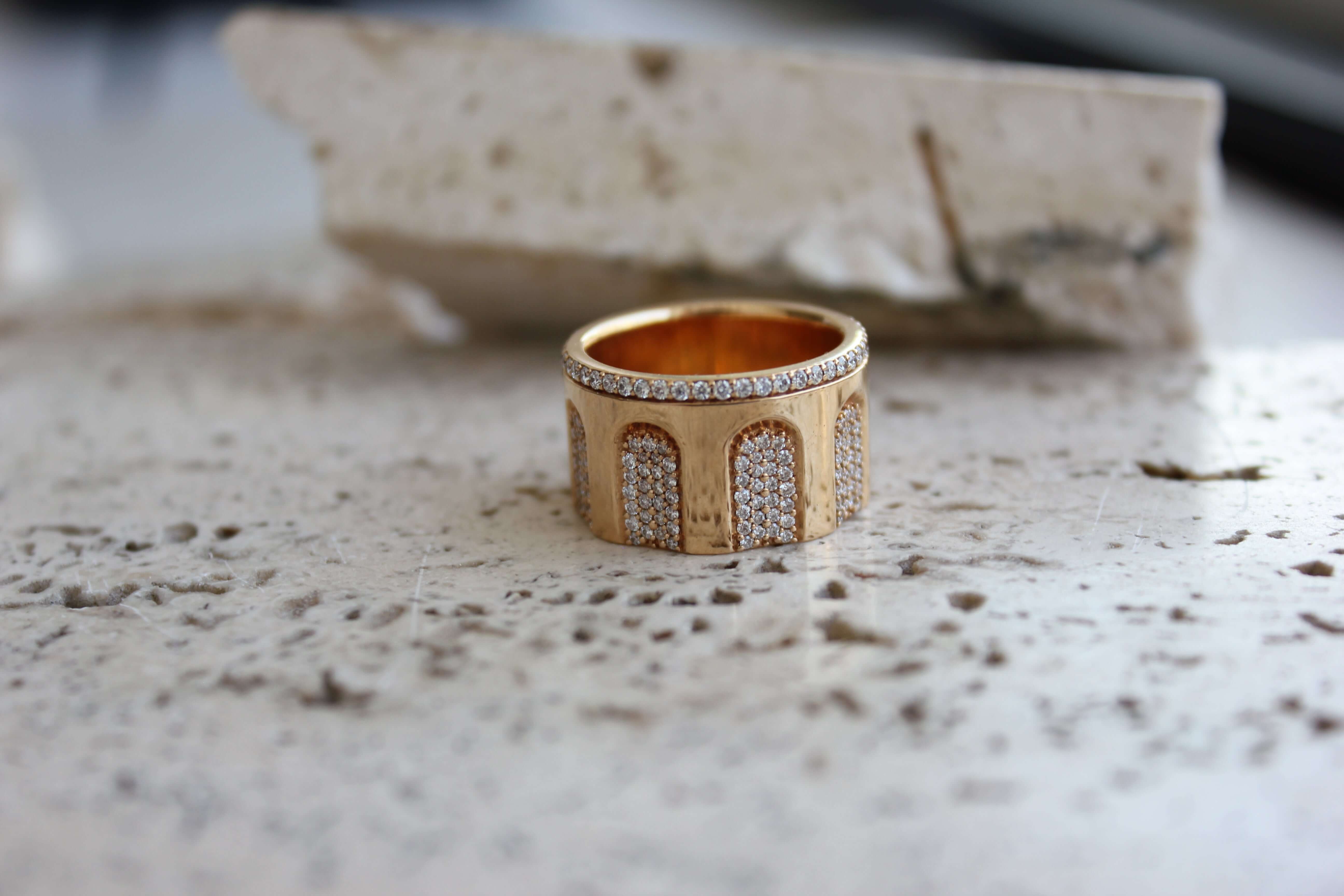 Rome Ring 18K Rosaguld 1.25ct – Ægte håndværk fra Dirks Jewellery