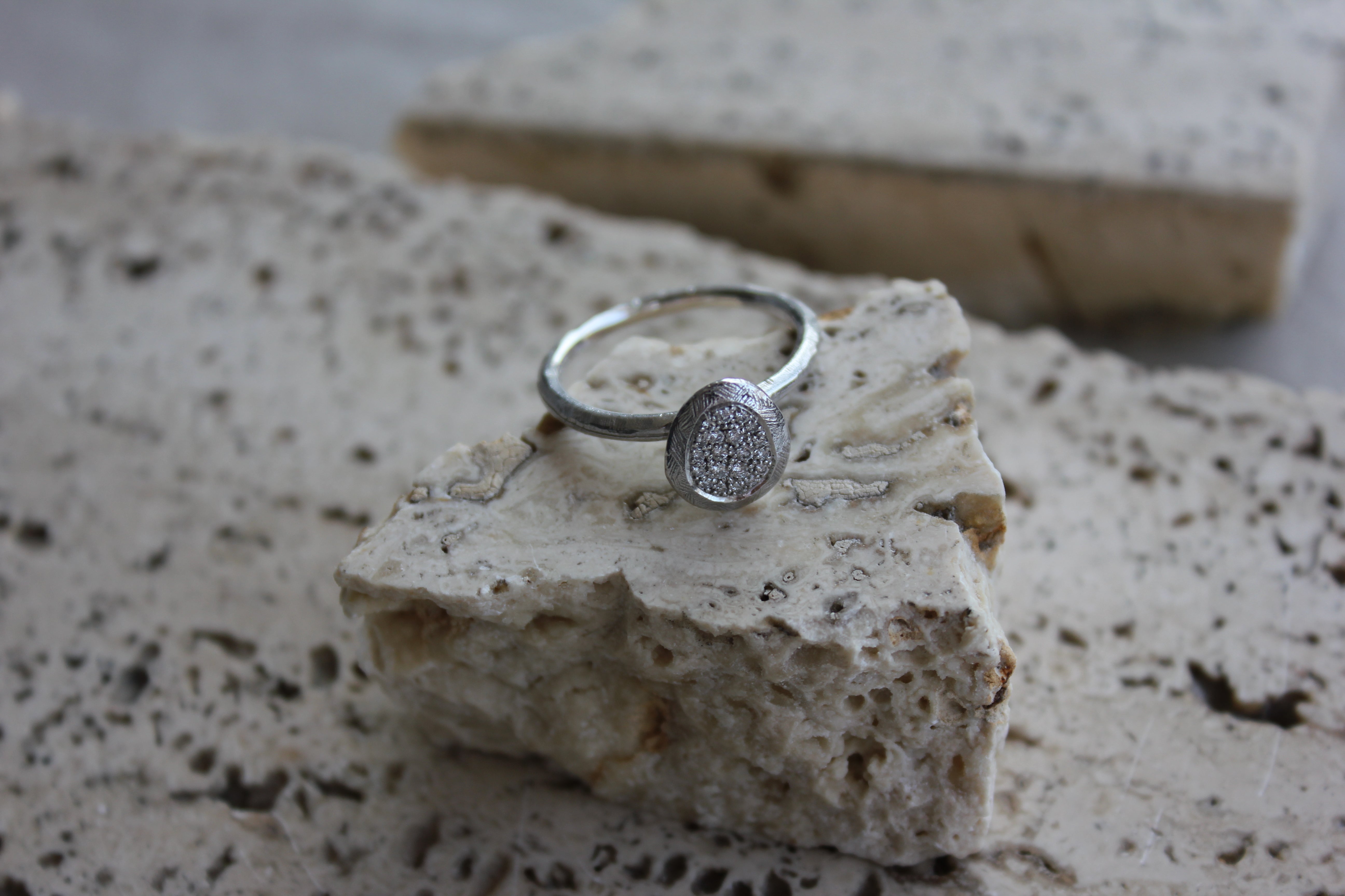 Rustik Ring 14k hvidguld – fra Dirks Jewellery | Dirks Jewellery