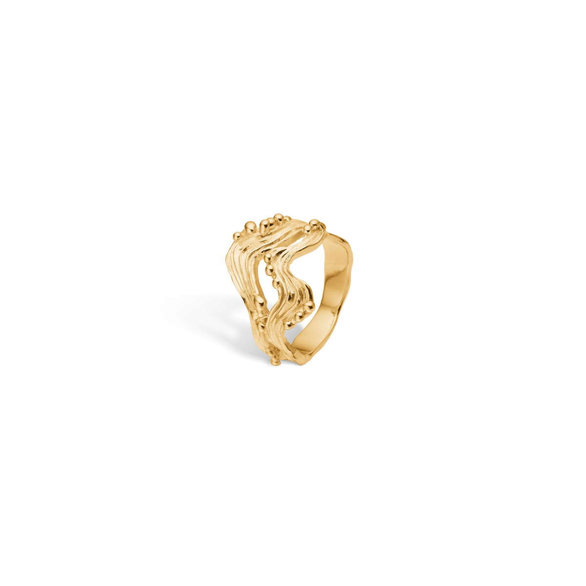 Saga Medium ring 14K guld