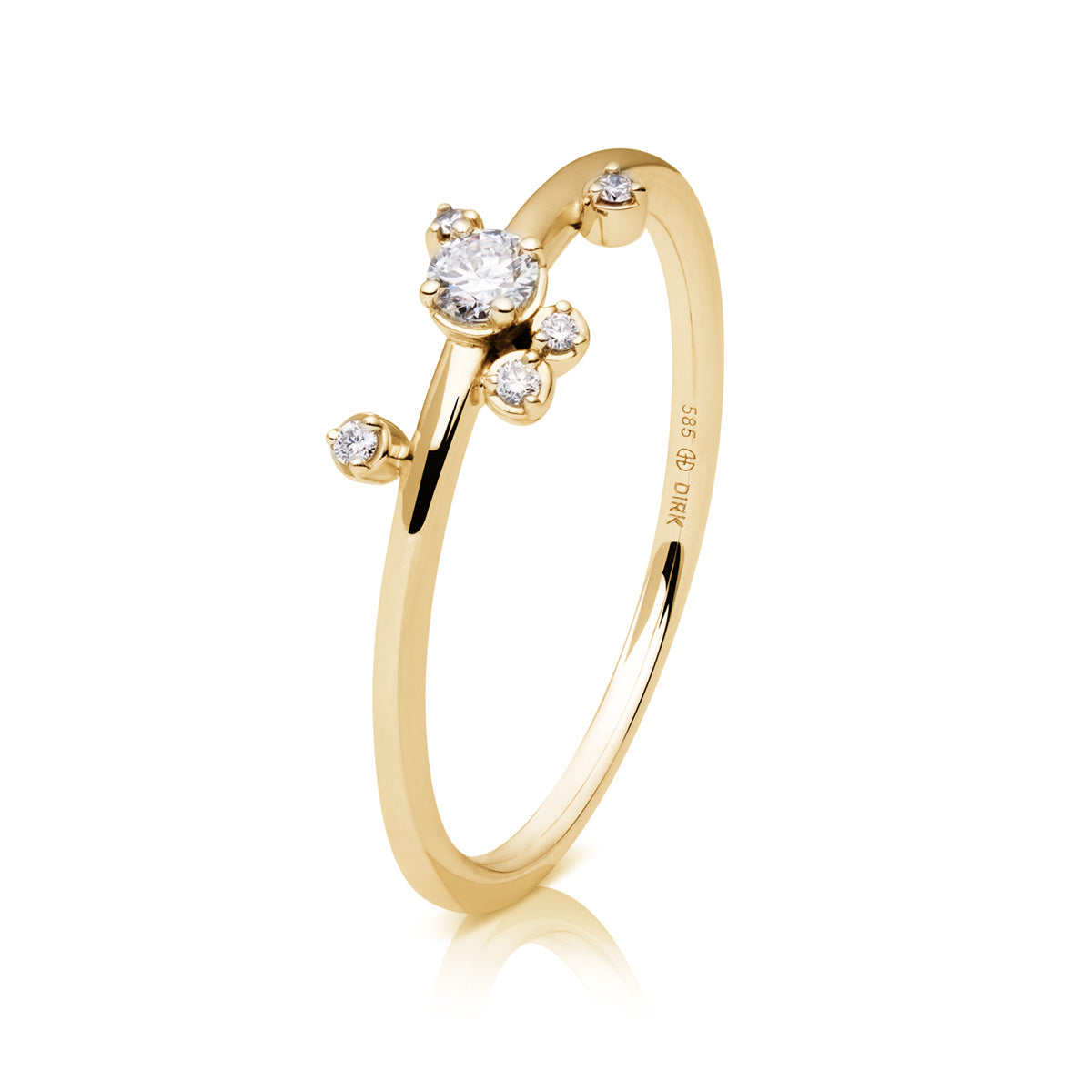 Saturn Ring Small 14K Gold – fra Dirks Jewellery | Dirks Jewellery