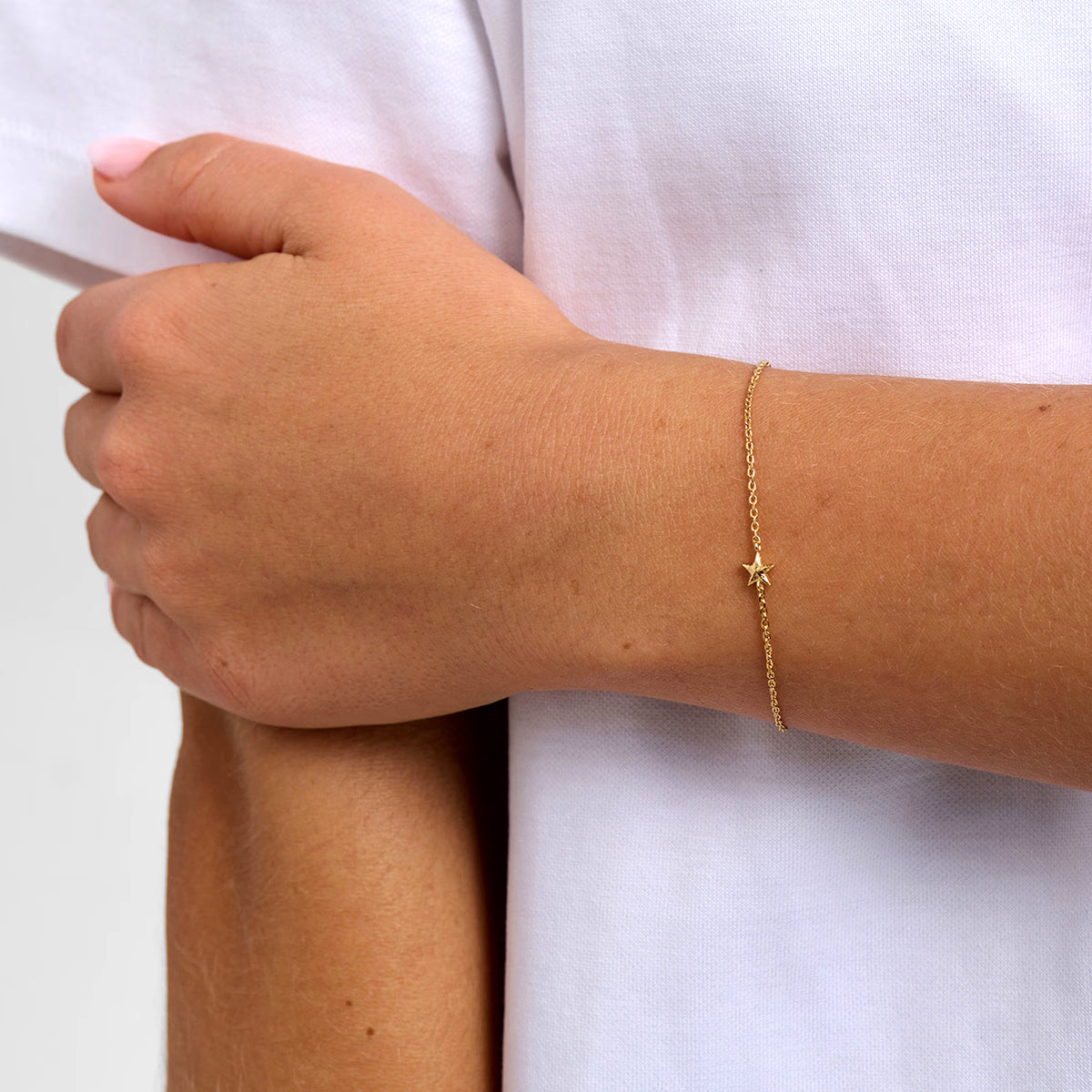 Shiny Star Armbånd Forgyldt Sølv