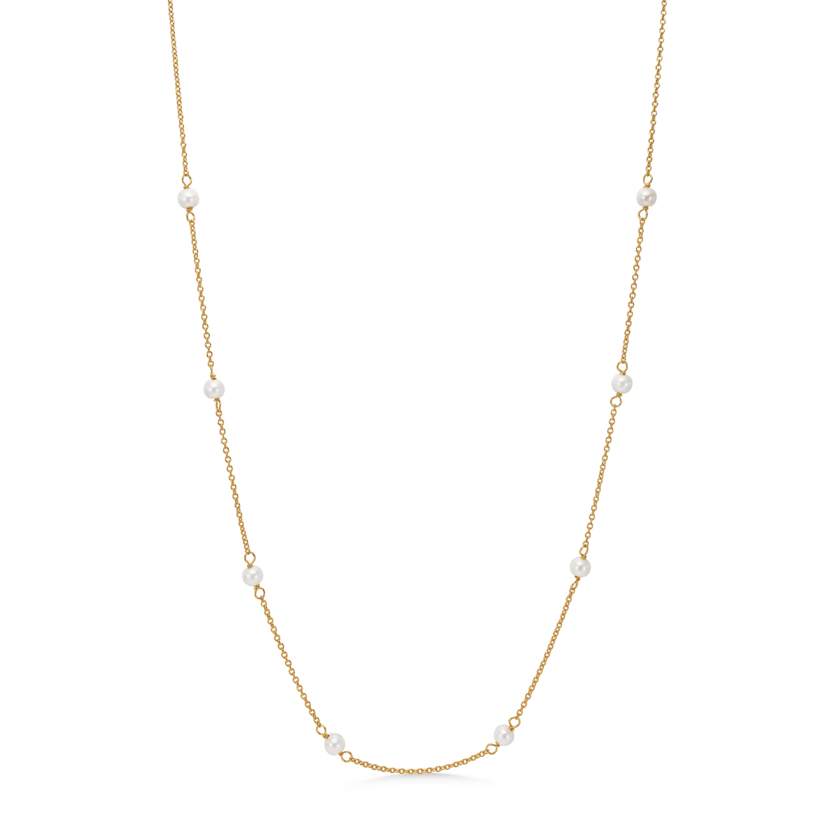Shore Halskæde Forgyldt Sølv Perler