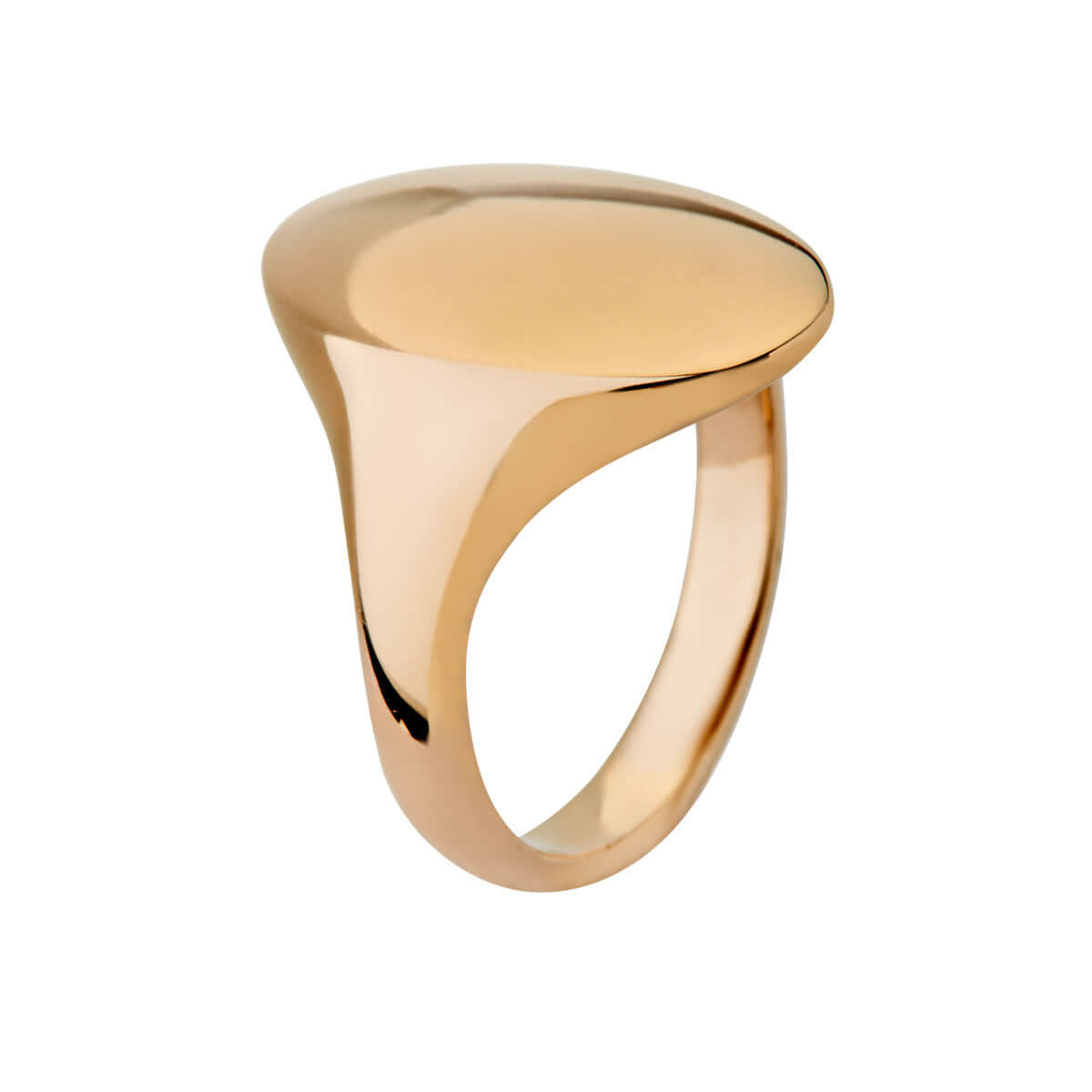 Oval signetring, 14K guld – Ægte håndværk fra Dirks Jewellery