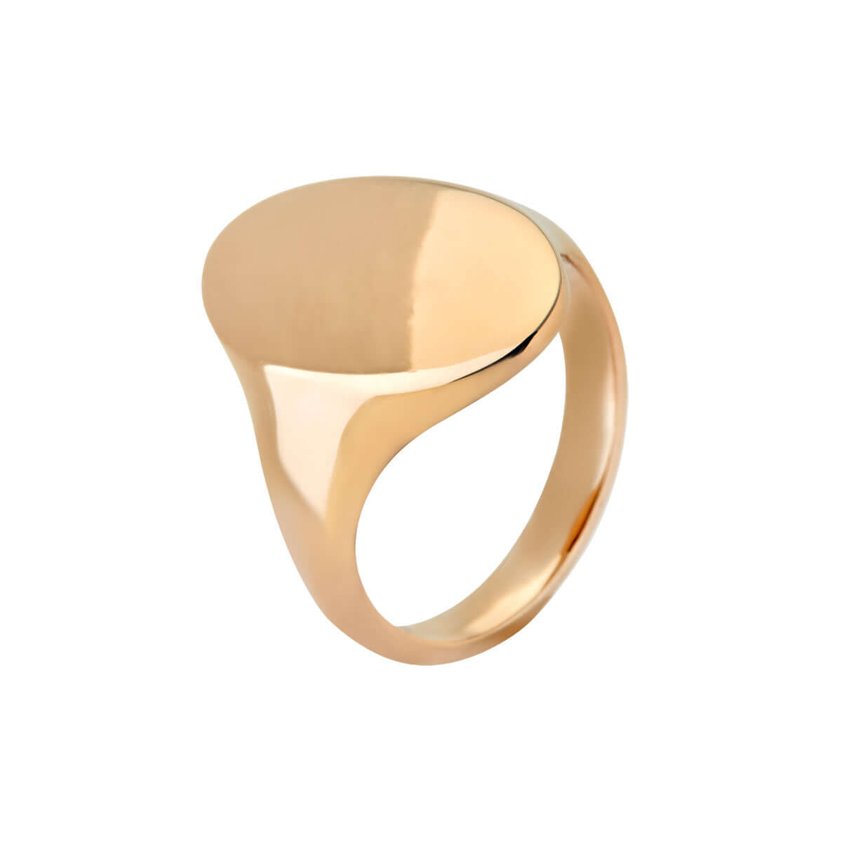Oval signetring, 14K guld – Ægte håndværk fra Dirks Jewellery