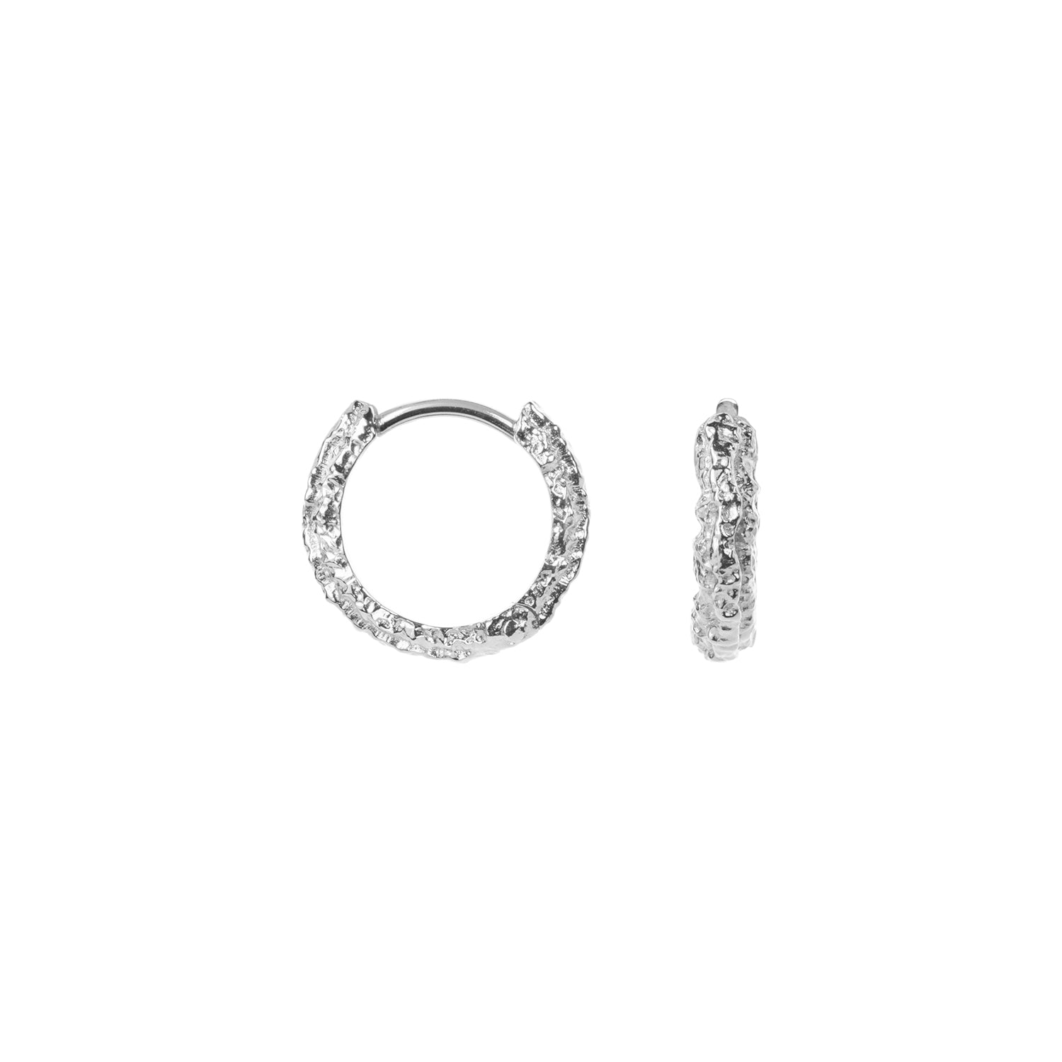 Small Sparkly Hoops - Silver – fra Camille Brinch | Dirks Jewellery