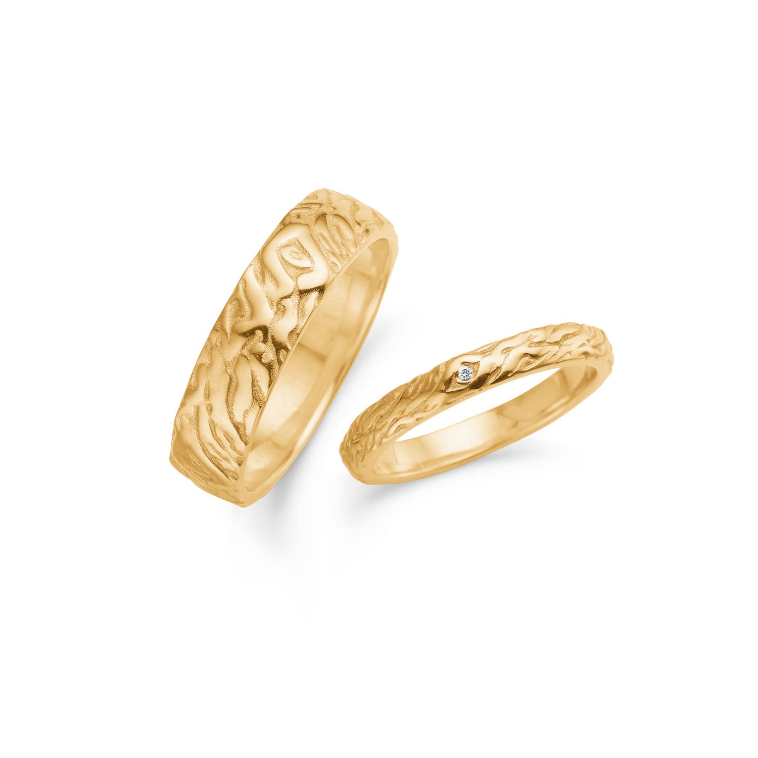 Splash, 14K guld vielsesring dame. – fra Dirks Jewellery | Dirks Jewellery