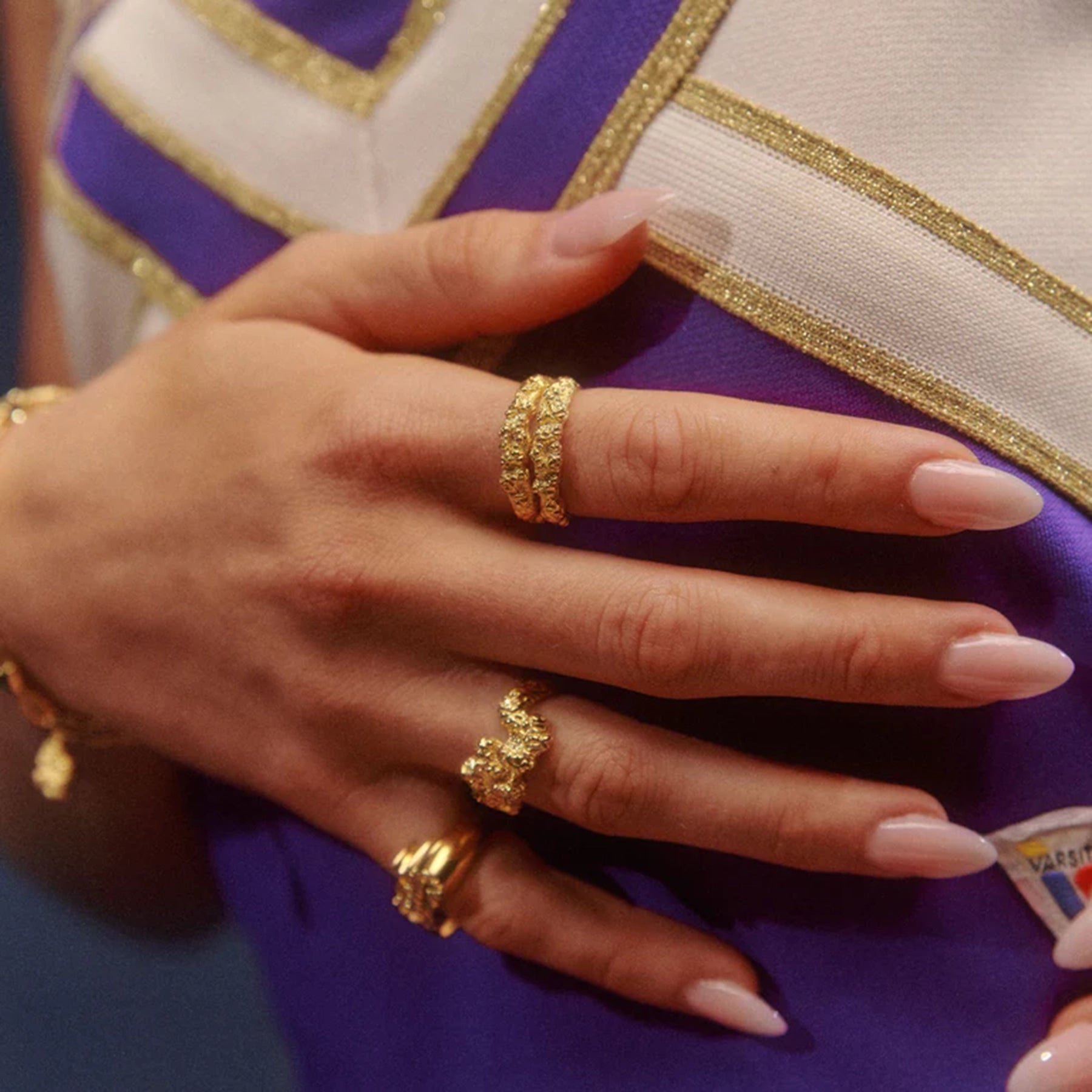 Stacking Crush Ring Forgyldt Sølv – fra Camille Brinch | Dirks Jewellery