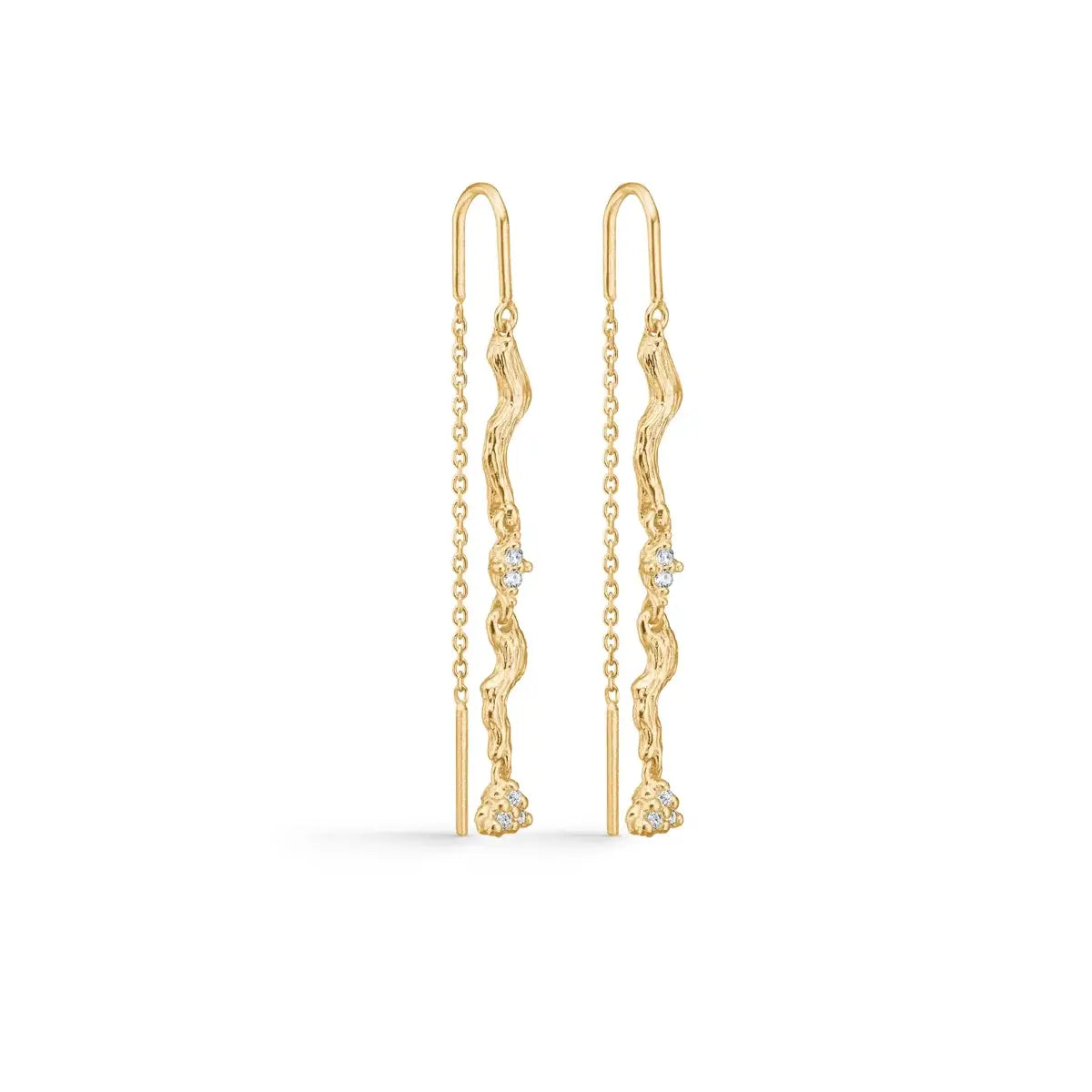 Tangled Ørehængere Forgyldt Sølv – Ægte håndværk fra Dirks Jewellery