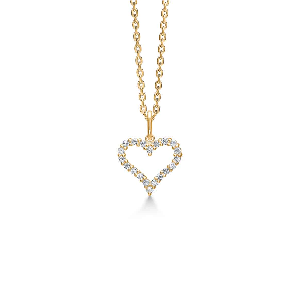 Tender Heart 14k guld vedhæng 0,20ct wsi – fra Mads.Z | Dirks Jewellery
