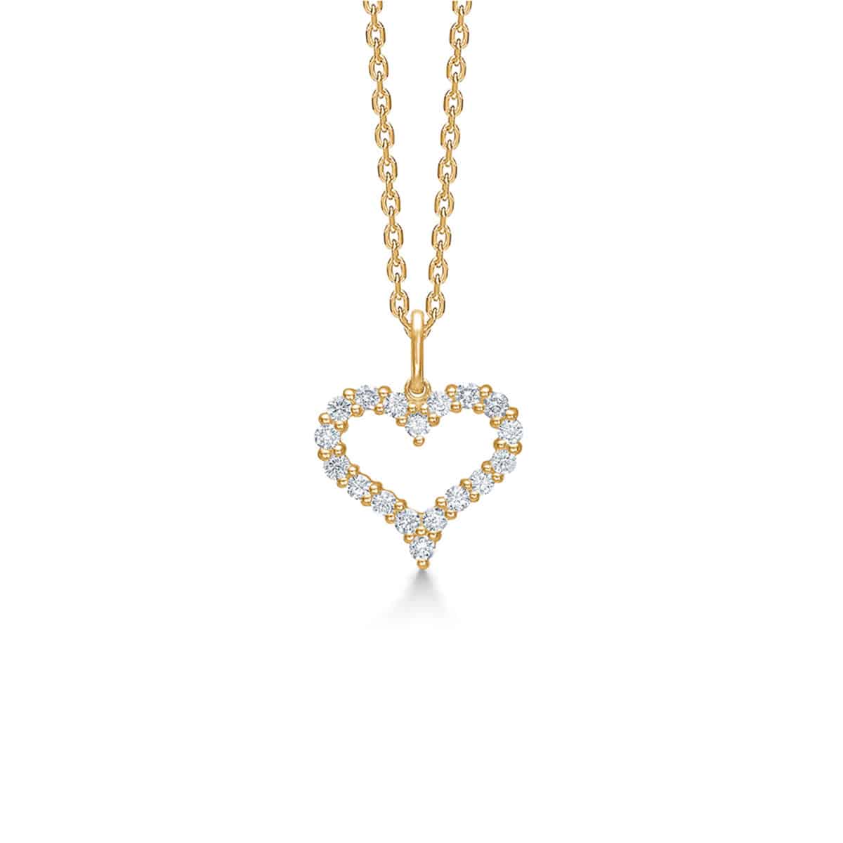 Tender Heart 14k guld vedhæng 0,36ct ws – fra Mads.Z | Dirks Jewellery