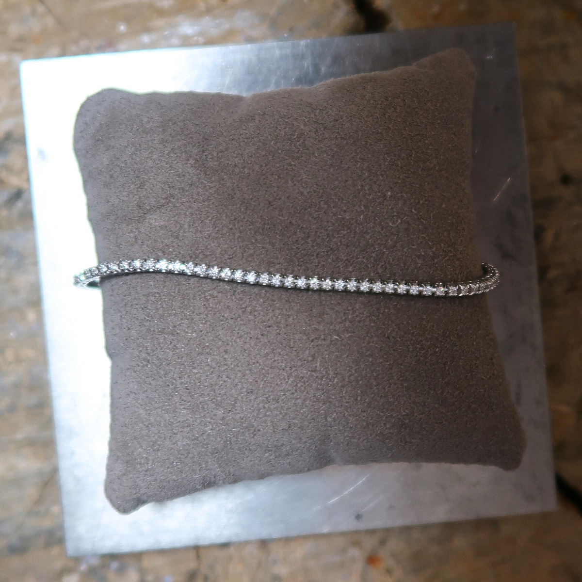 Tennisarmbånd 18K Hvidguld