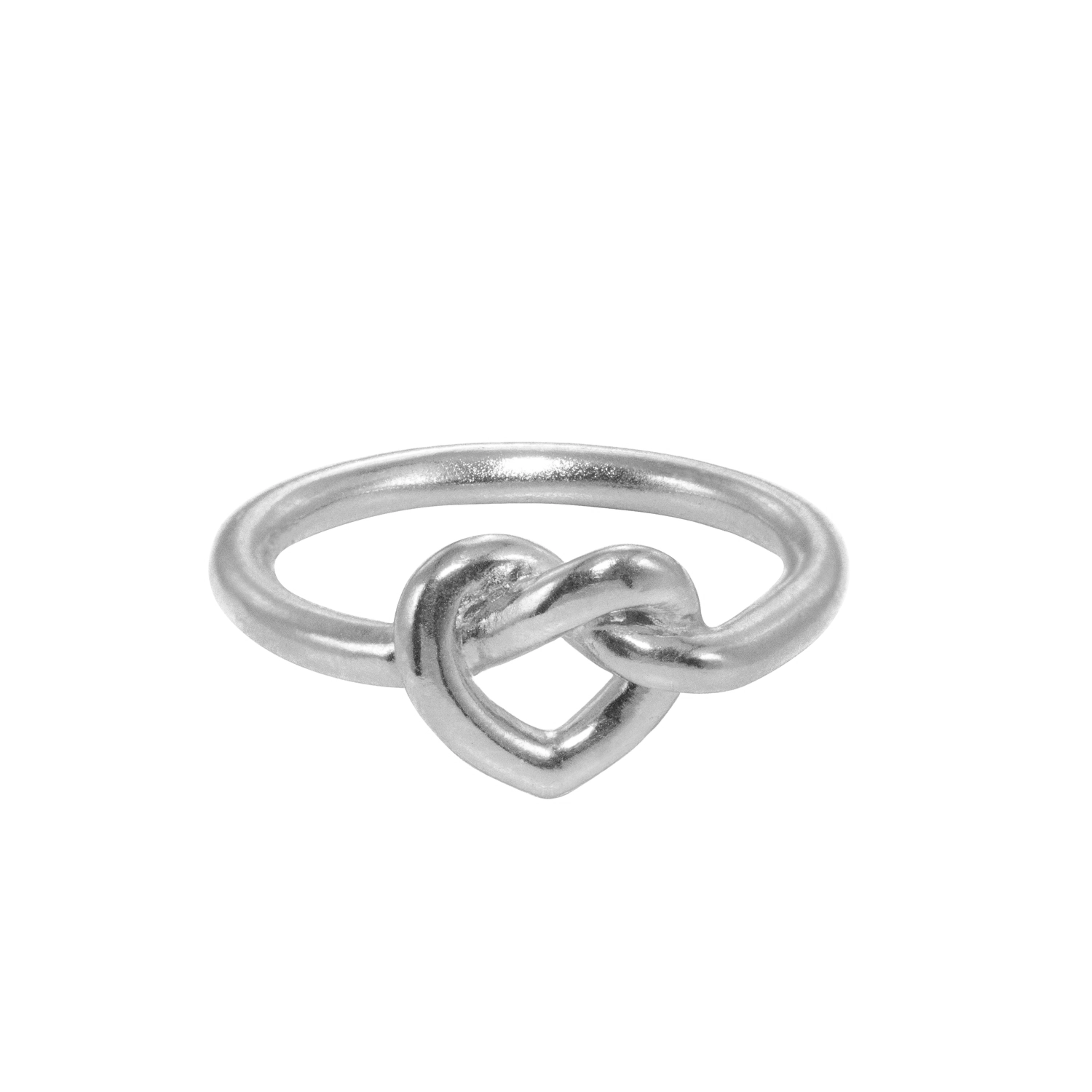 TIED HEART RING SØLV