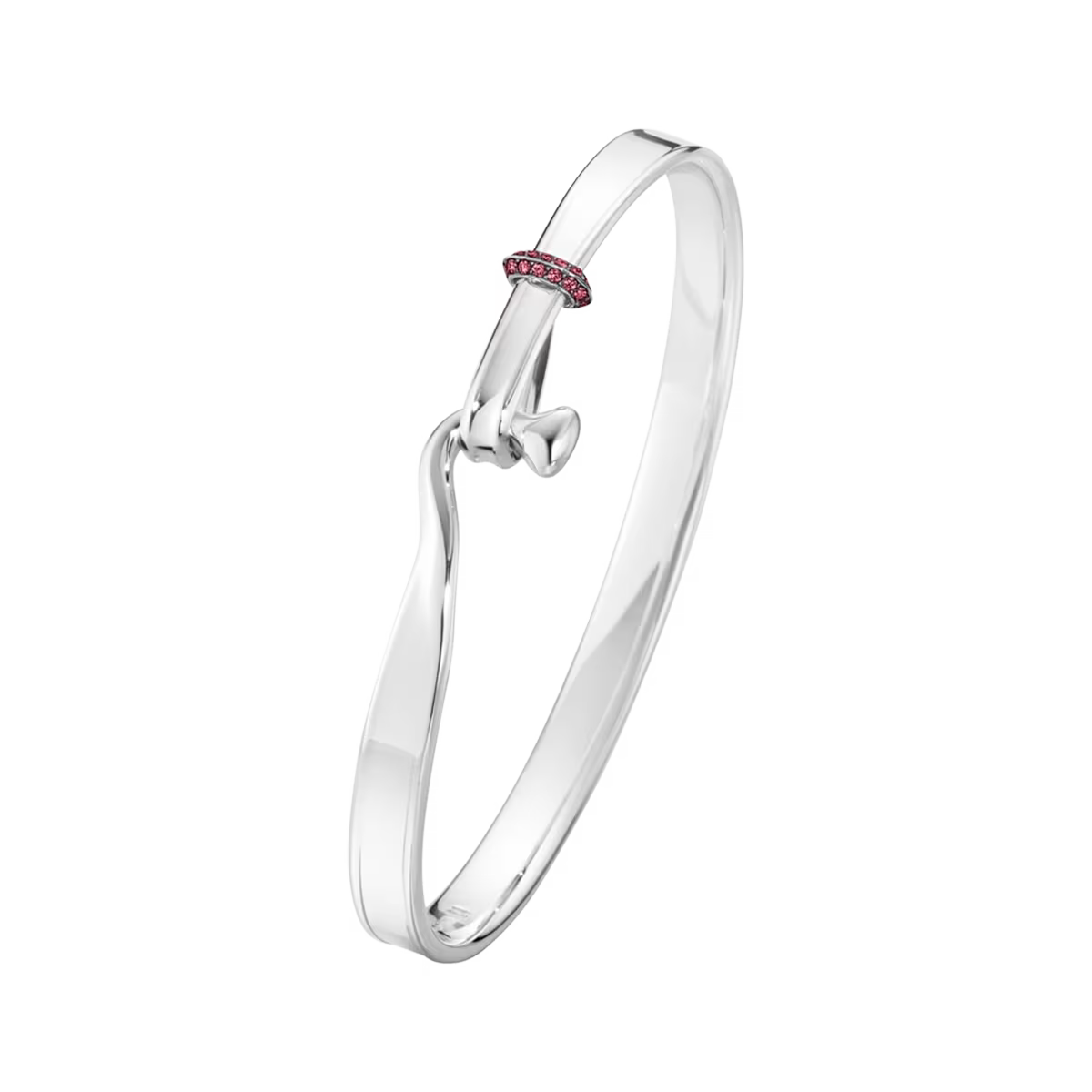 Torun Armring Sølv Pink Safir