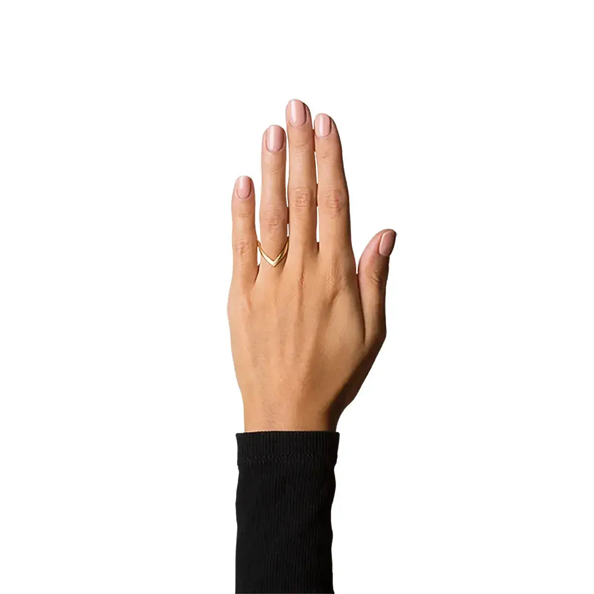 V-ring forgyldt sølv – Ægte håndværk fra Dirks Jewellery