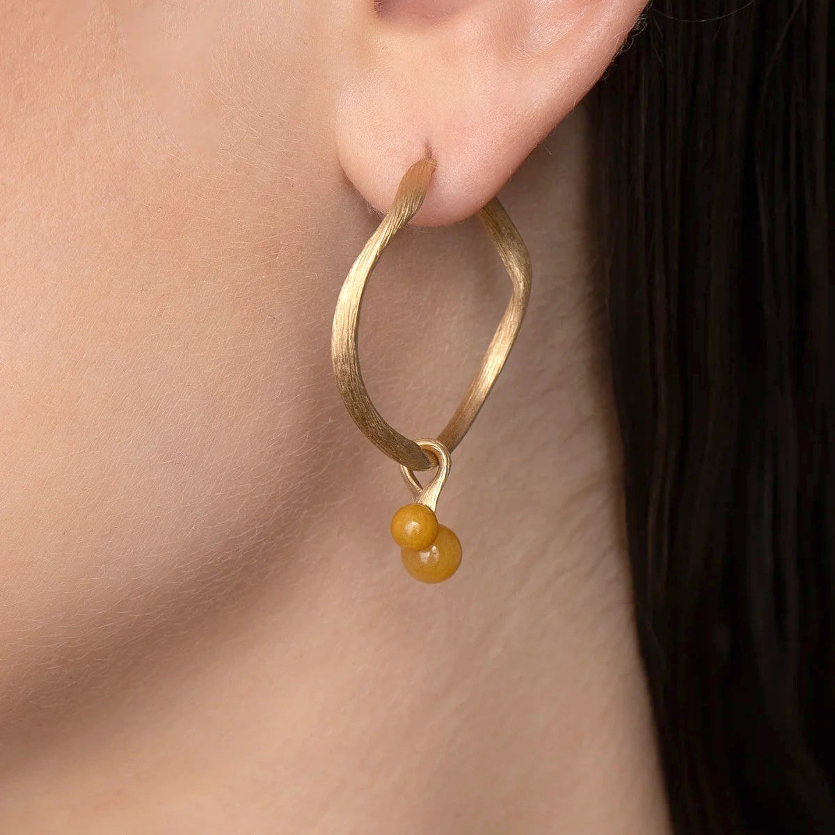 Vega Curl Vedhæng 18K Guld Aventurin