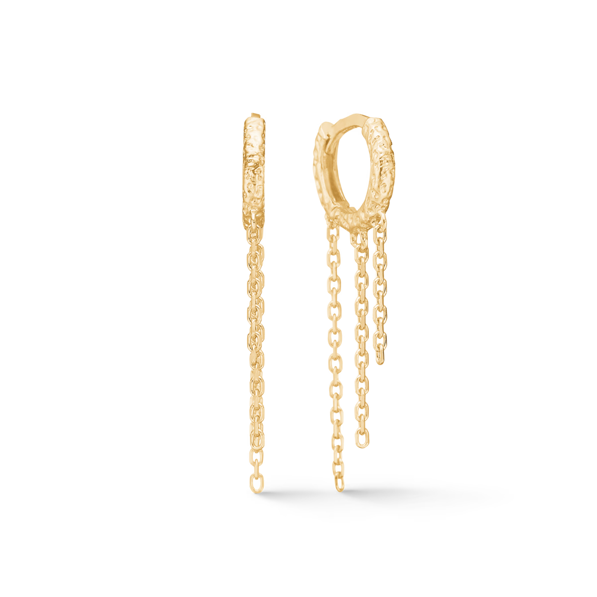 Wild Cliff Øreringe Forgyldt Sølv