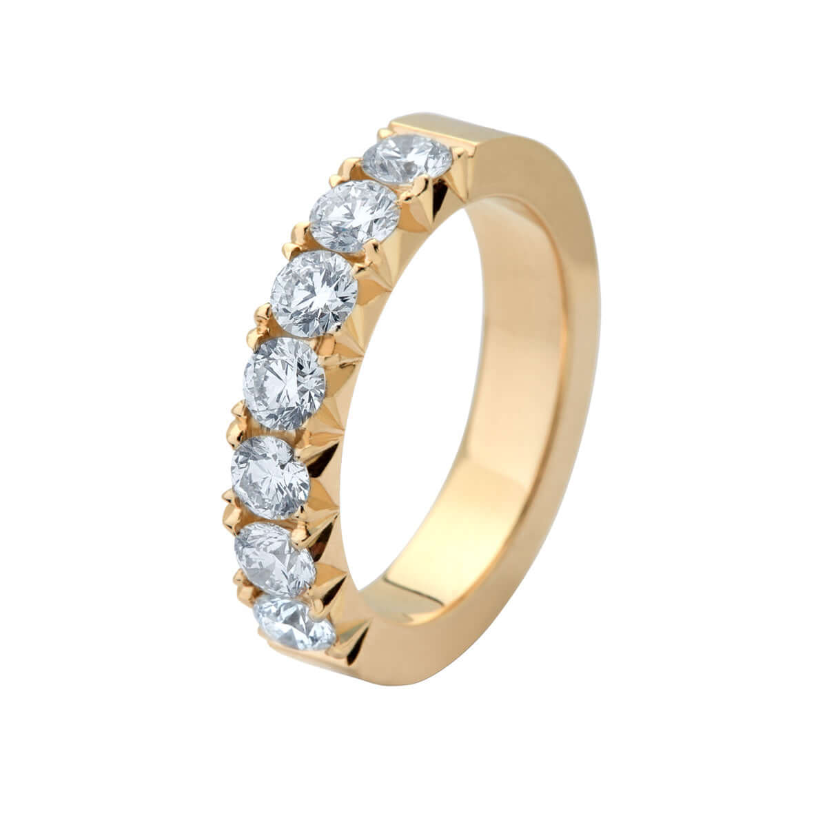 Ariel, alliancering 14K guld m. 1,05ct brill – Ægte håndværk fra Dirks Jewellery