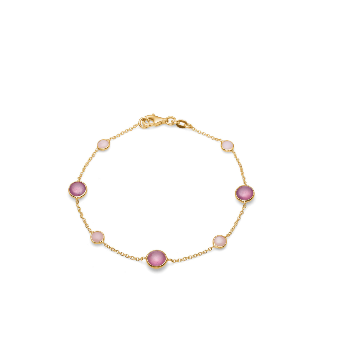 Armlænke 14K Guld Rubin-Opal