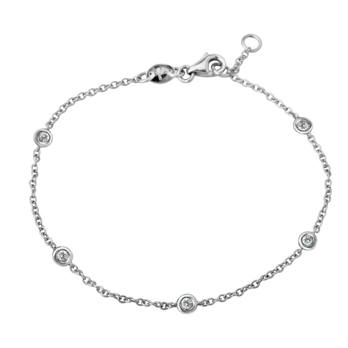 Armlænke, 18K hvidguld m. brillanter. – Link Bracelets fra Dirks Jewellery | Dirks Jewellery