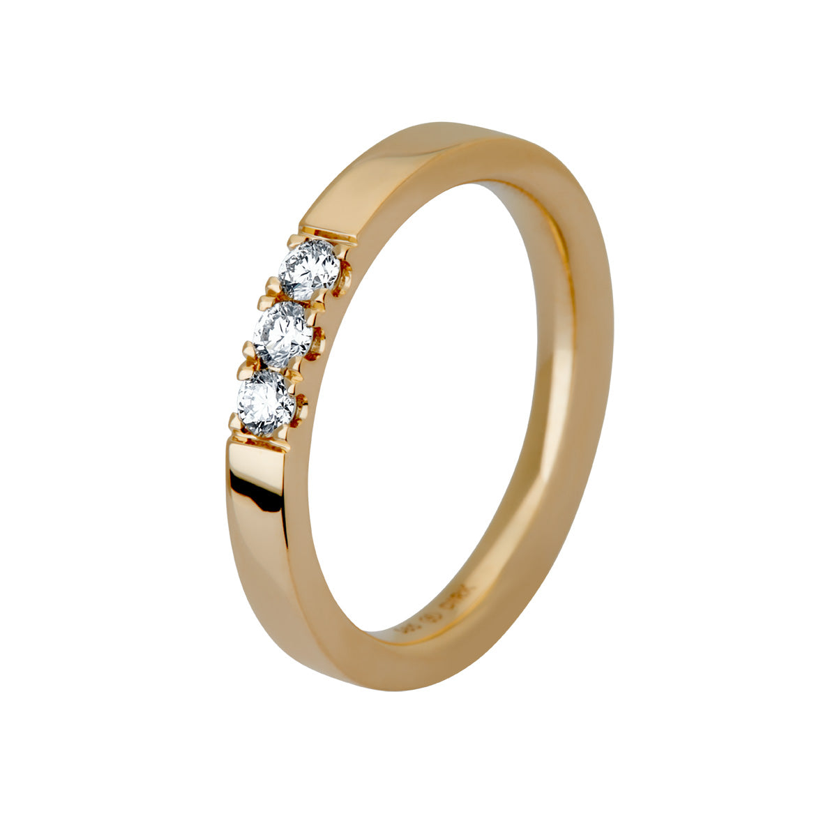 Bia, Alliancering 14K guld m. brillant – fra Dirks Jewellery | Dirks Jewellery