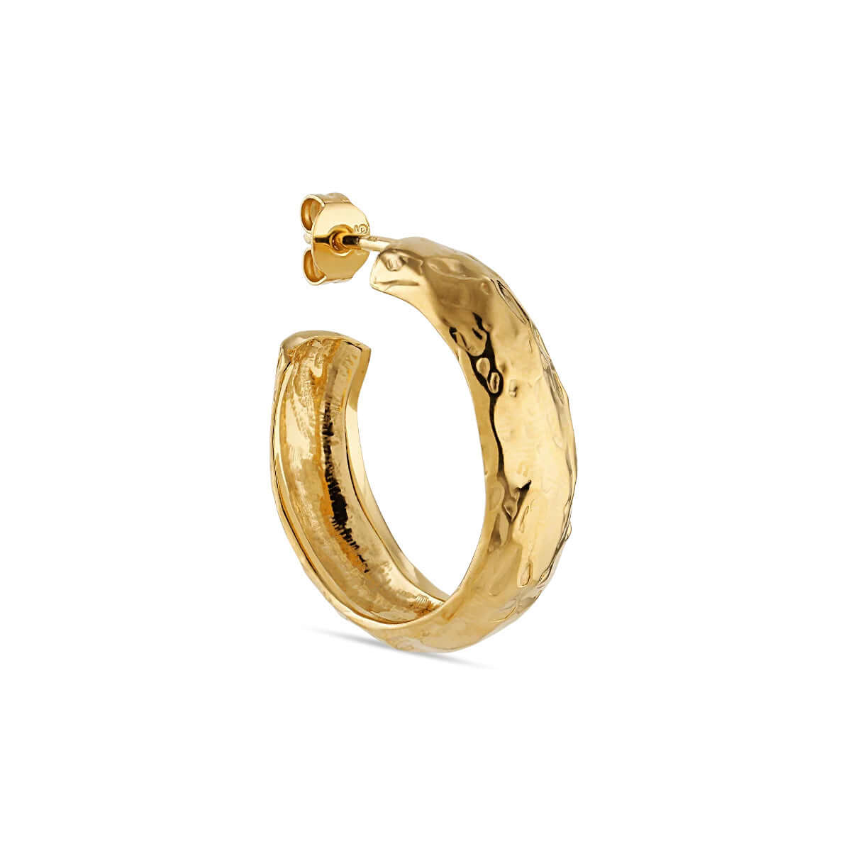 Big Bruised Heart, Hoop forgyldt sølv – Ægte håndværk fra Dirks Jewellery