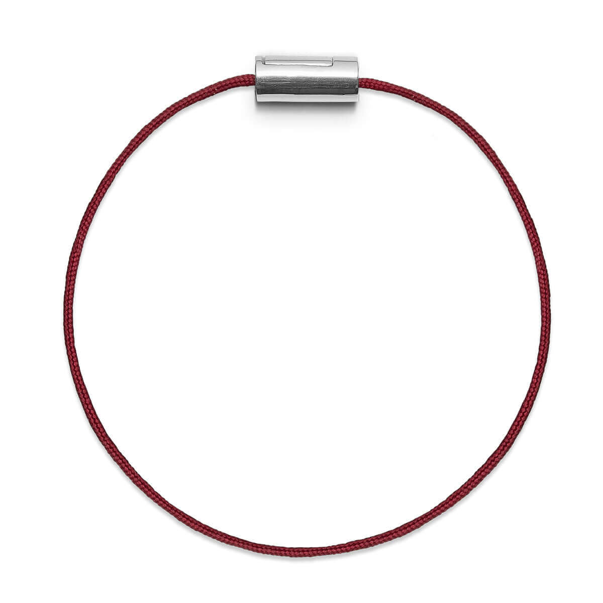 Black sun,rødt armbånd. 19,5 – Ægte håndværk fra Dirks Jewellery