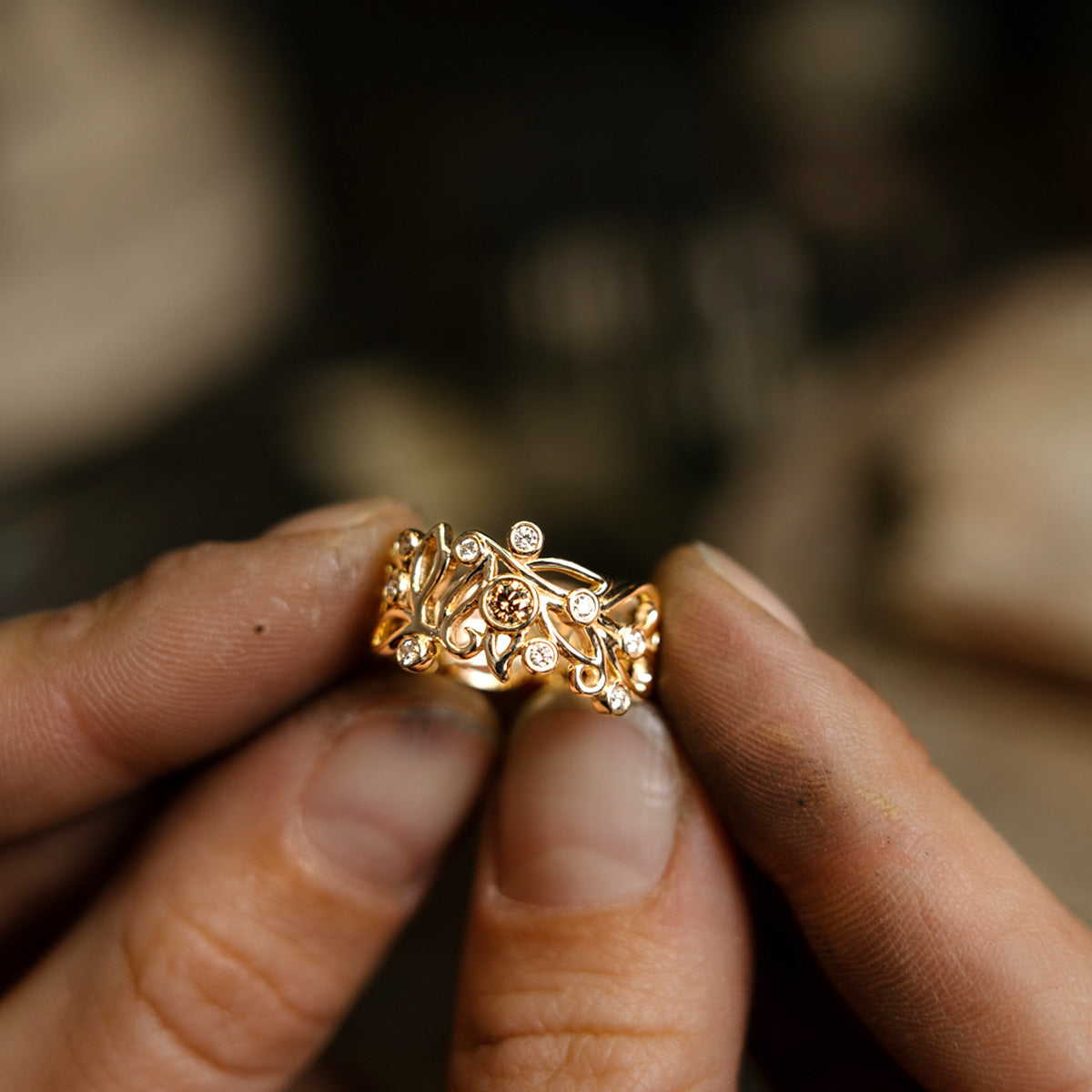 Blomsterring Special Edition, 14K guld m. brillant – fra Dirks Jewellery | Dirks Jewellery