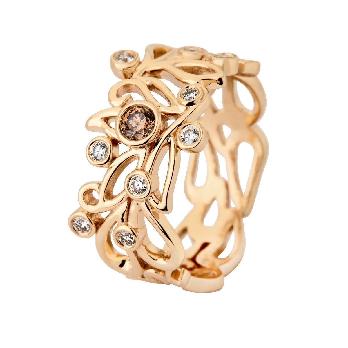 Blomsterring Special Edition, 14K guld m. brillant – fra Dirks Jewellery | Dirks Jewellery