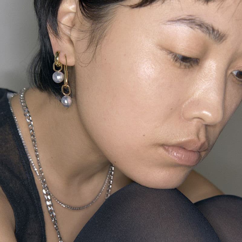 Blue Mountain charm, forg. – Hoop Earrings fra Maria Black | Dirks Jewellery