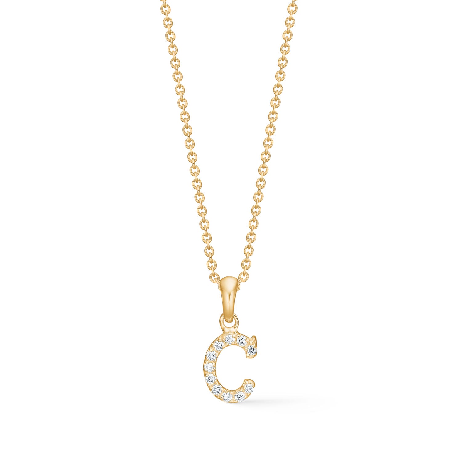 Bogstav 14K guld med brillanter – fra Dirks Jewellery | Dirks Jewellery