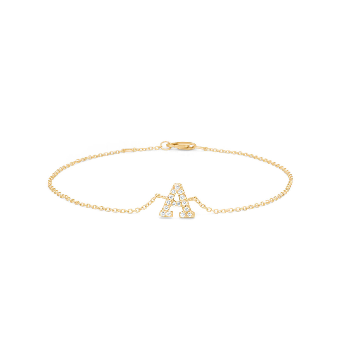 Bogstav-Armlænke 14K Guld