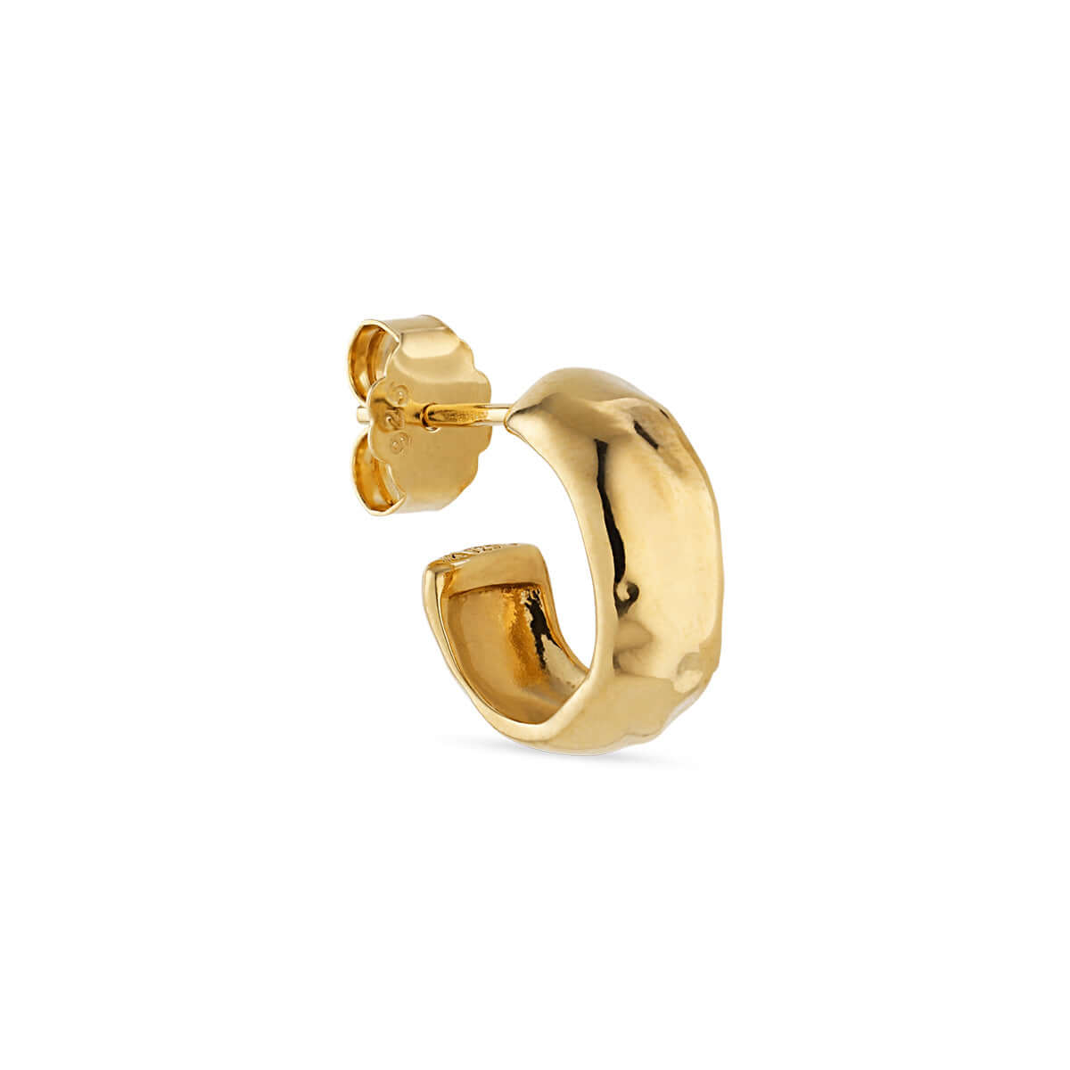 Bruised Heart Hoop, forgyldt sølv – Ægte håndværk fra Dirks Jewellery