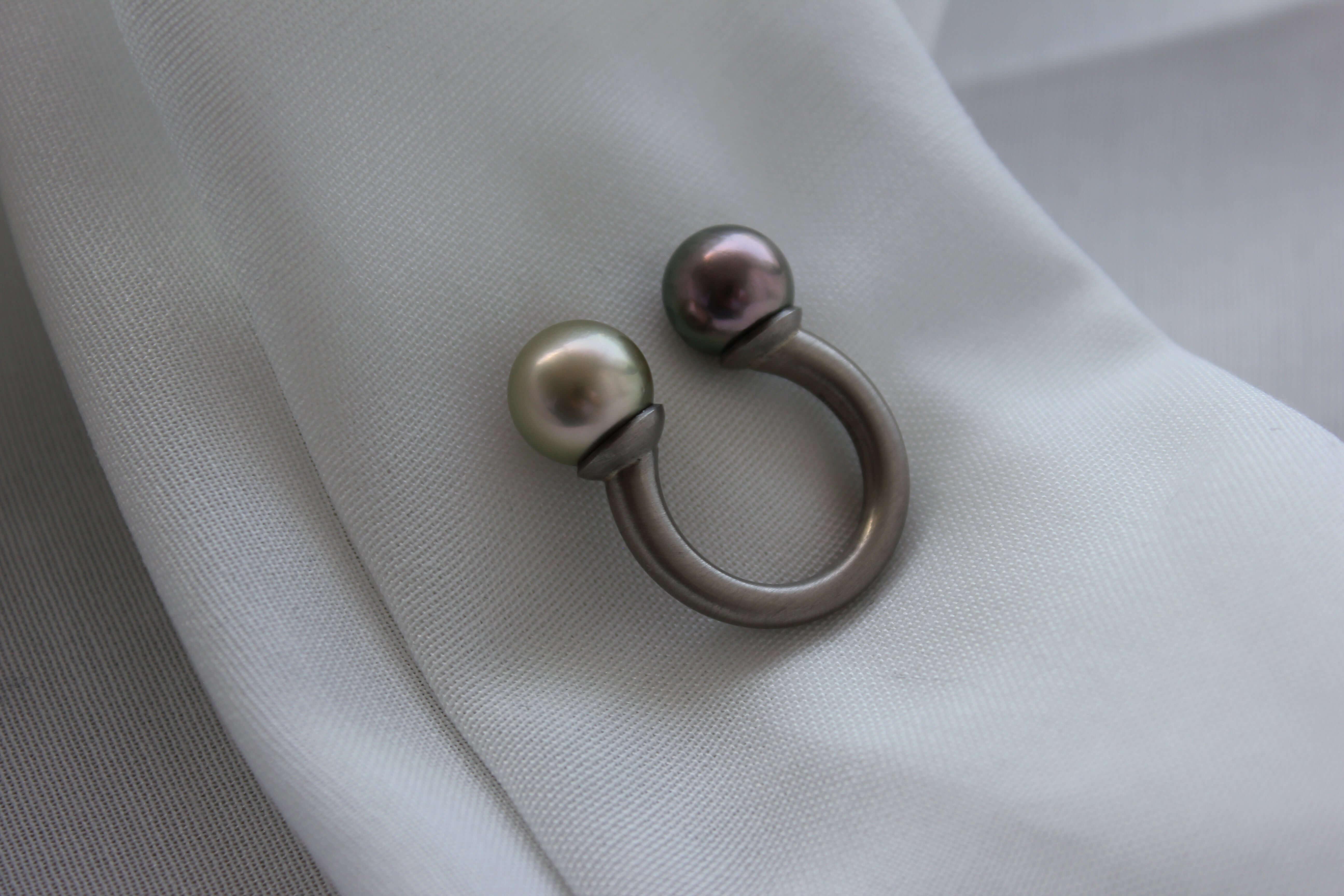 Bubble Gum Ring 14K Hvidguld – Ægte håndværk fra Dirks Jewellery