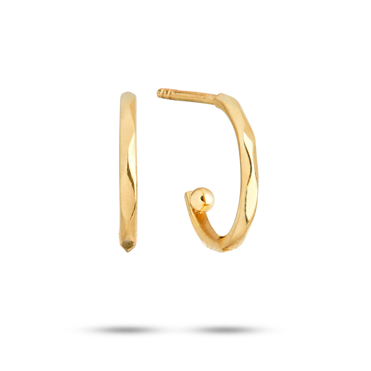 Hoops 10kt yg – Hoop Earrings fra Carré Copenhagen | Dirks Jewellery