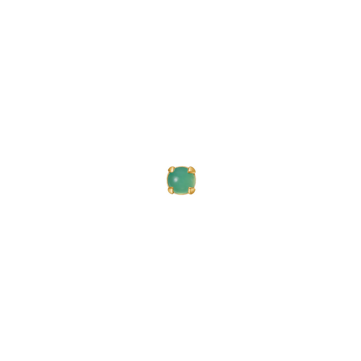 10k guld ørestik m chrysoprase – fra Carré Copenhagen | Dirks Jewellery