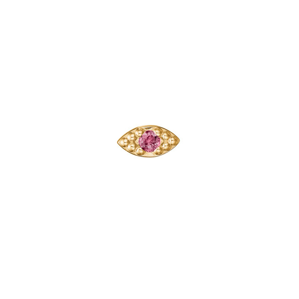 Ear stud m Tourmaline 10kt yg – fra Carré Copenhagen | Dirks Jewellery