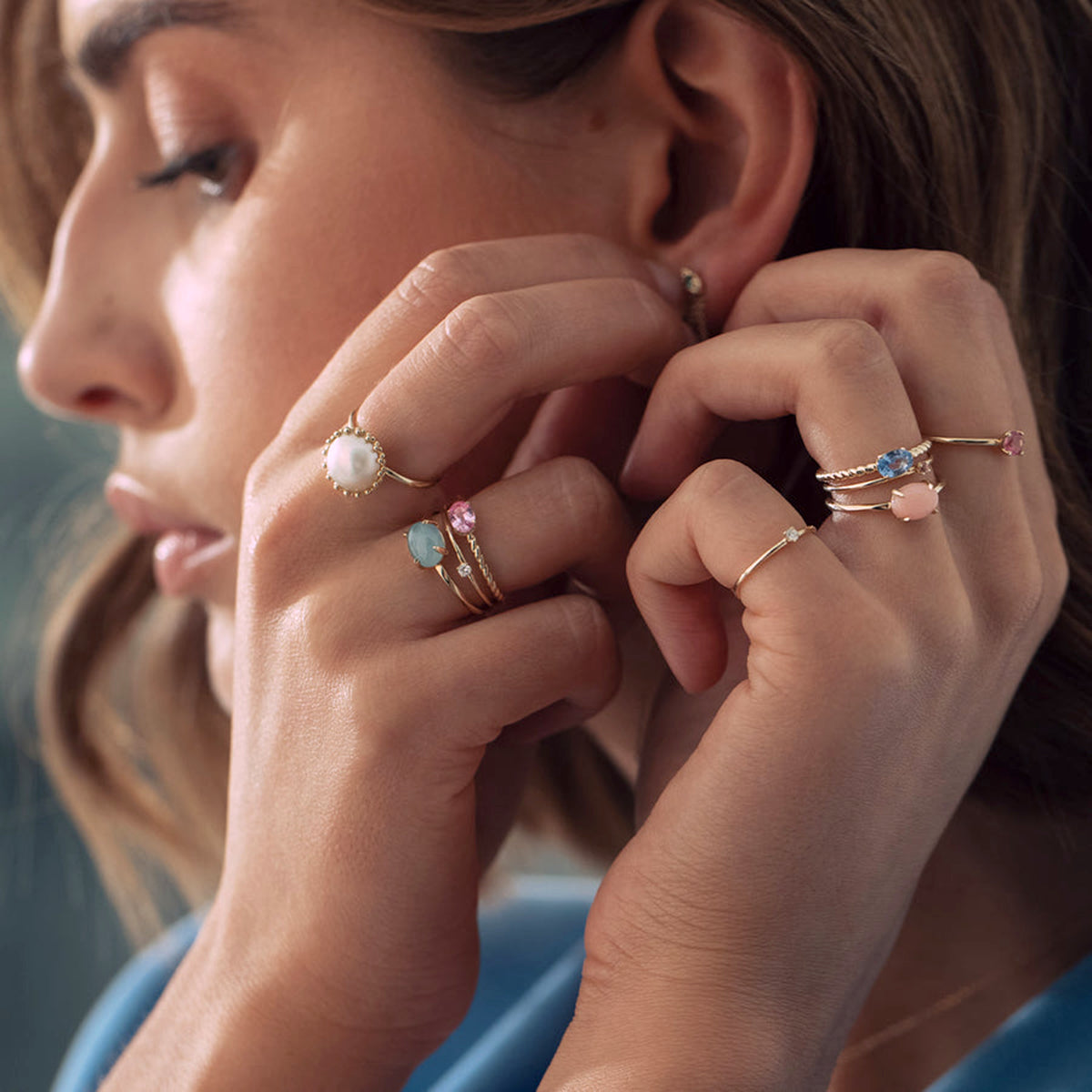 10K ring m/Blå Safir – fra Carré Copenhagen | Dirks Jewellery