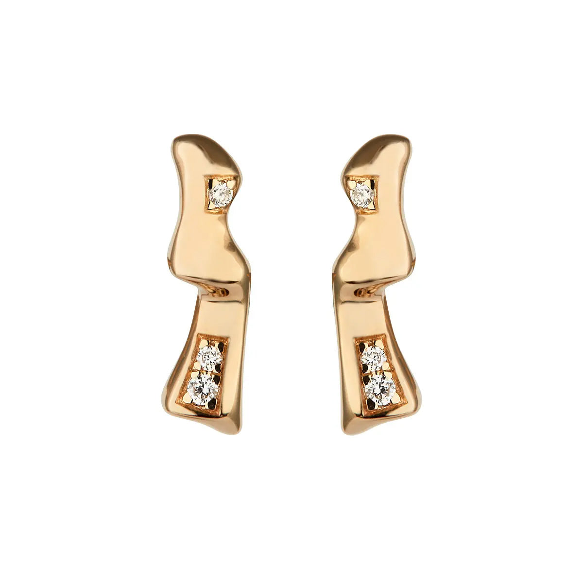 Catch, 14K guldørestikker m. brillanter – fra Dirks Jewellery | Dirks Jewellery