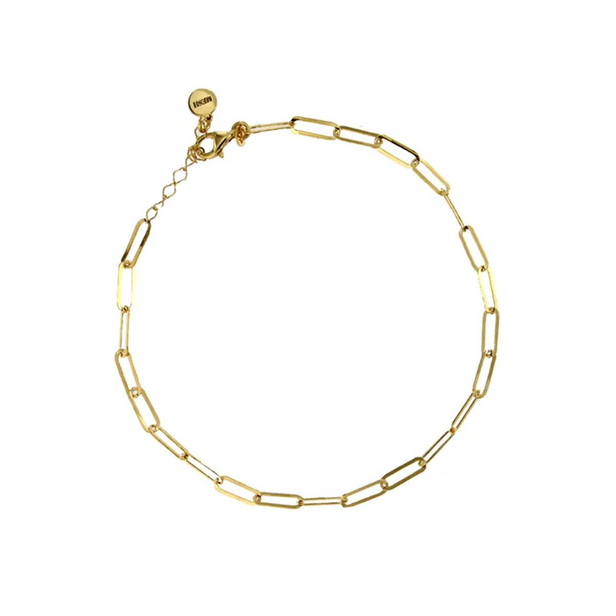 Clips ankelkæde, forgyldt – fra Mesh | Dirks Jewellery