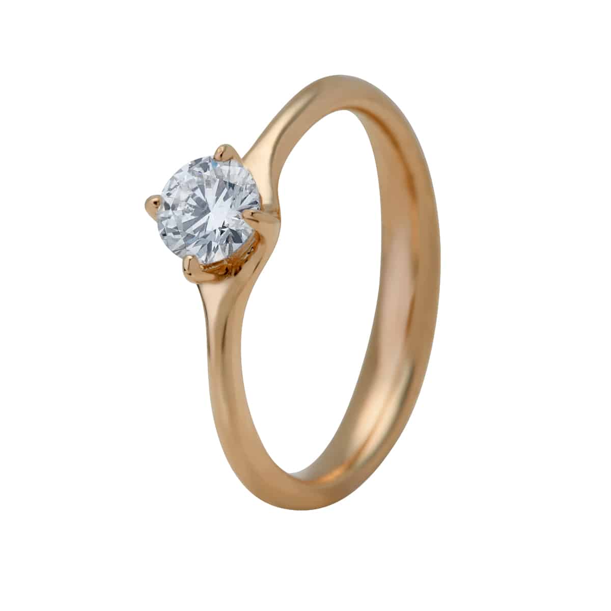 Cuddle Ring, 14K guld m. brillant – Ægte håndværk fra Dirks Jewellery