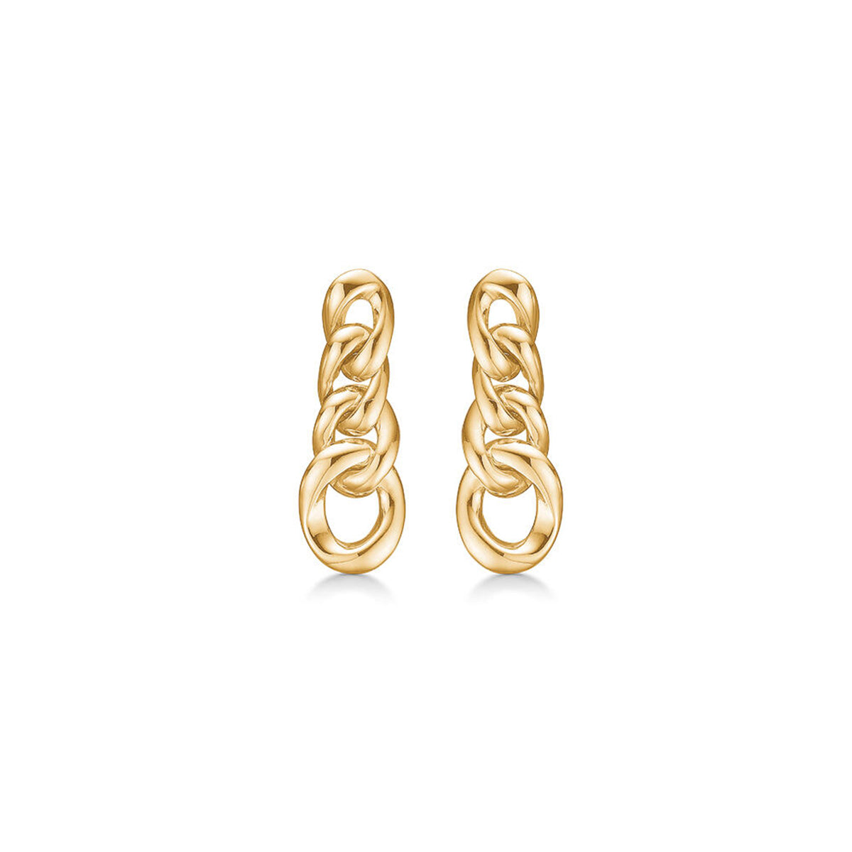 Curb, 8K ørestikker – Hoop Earrings fra Mads.Z | Dirks Jewellery