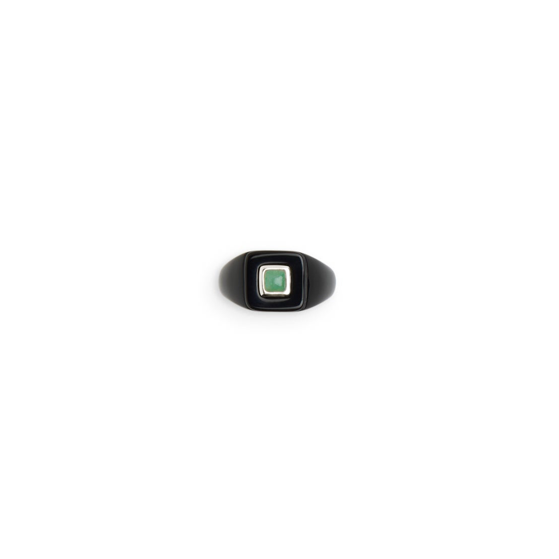 Dagny Signet Ring Onyx Aventurine