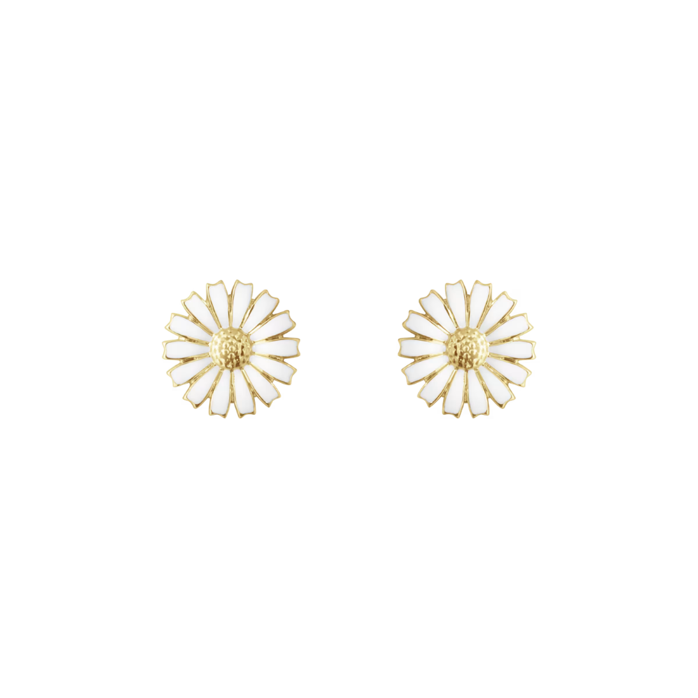 Daisy Ørestikker Sølv Emalje 11mm